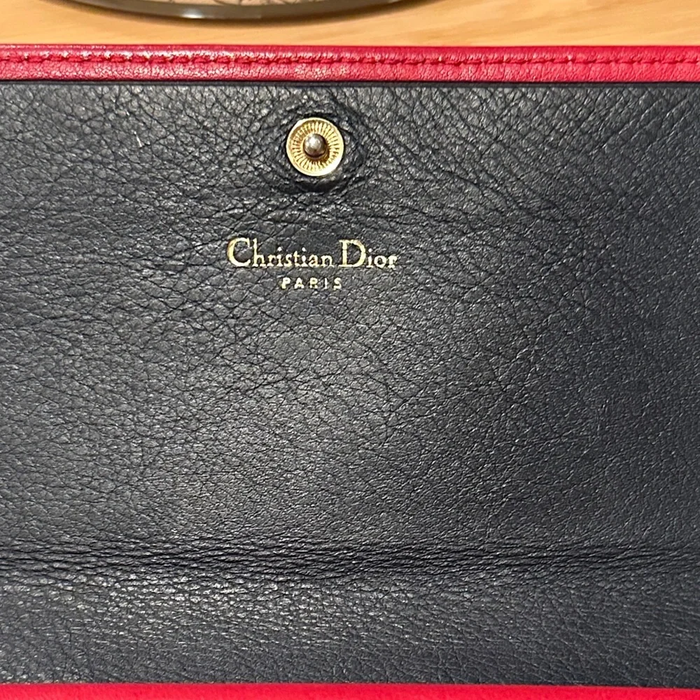 Dior Red Leather Women's Wallet